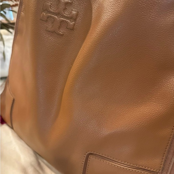 Tory Burch Brown Leather Tote - Picture 3 of 6